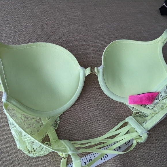 La senza Beyond Sexy front clip push up lime yellow bra size 34B C016 - Picture 8 of 8